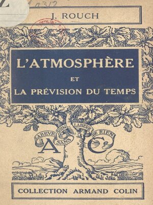 cover image of L'atmosphère et la prévision du temps